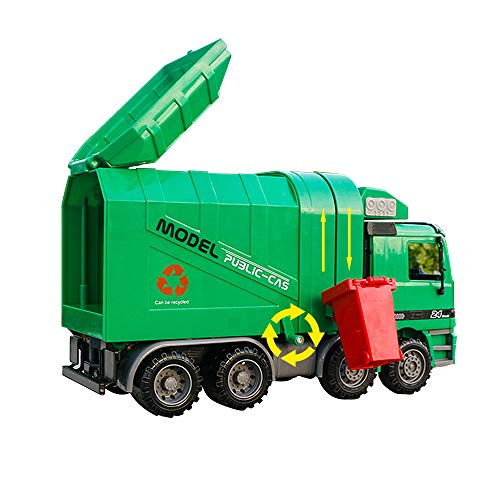 SHANDP Children Garbage Truck Kids Toys Inertia Sanitation Truck c1a1e2 
